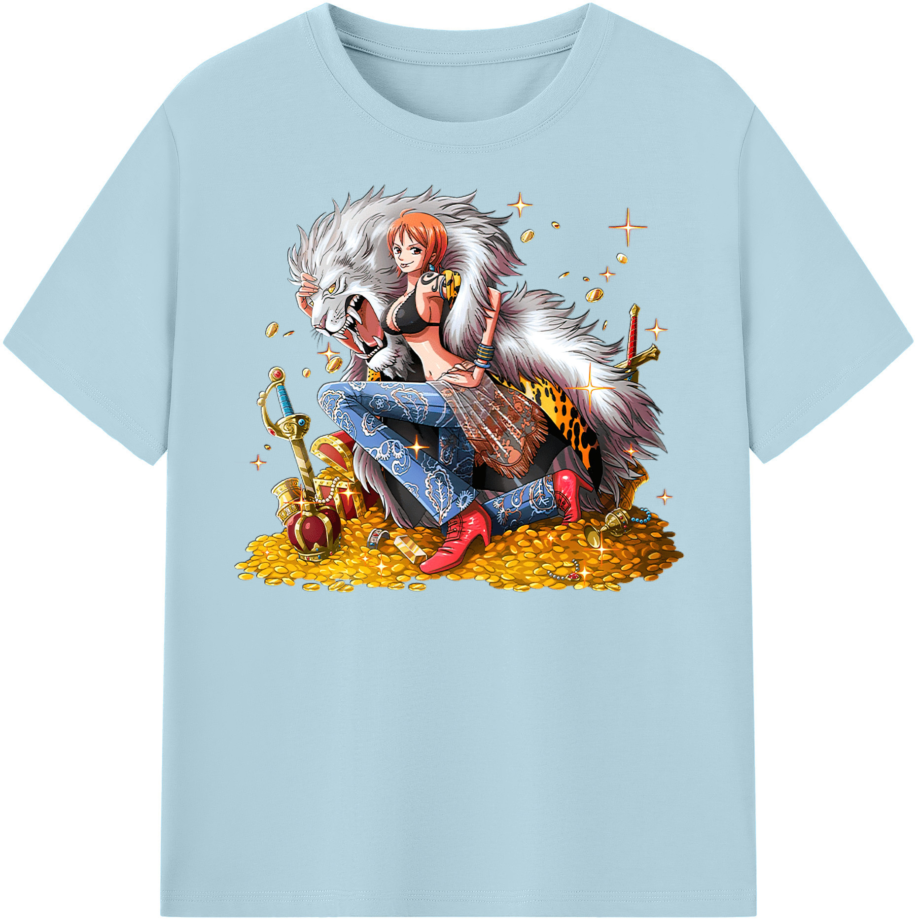ワンピース ナミ ONE PIECE Nami 綿100％半袖Tシャツ（フロントプリント）